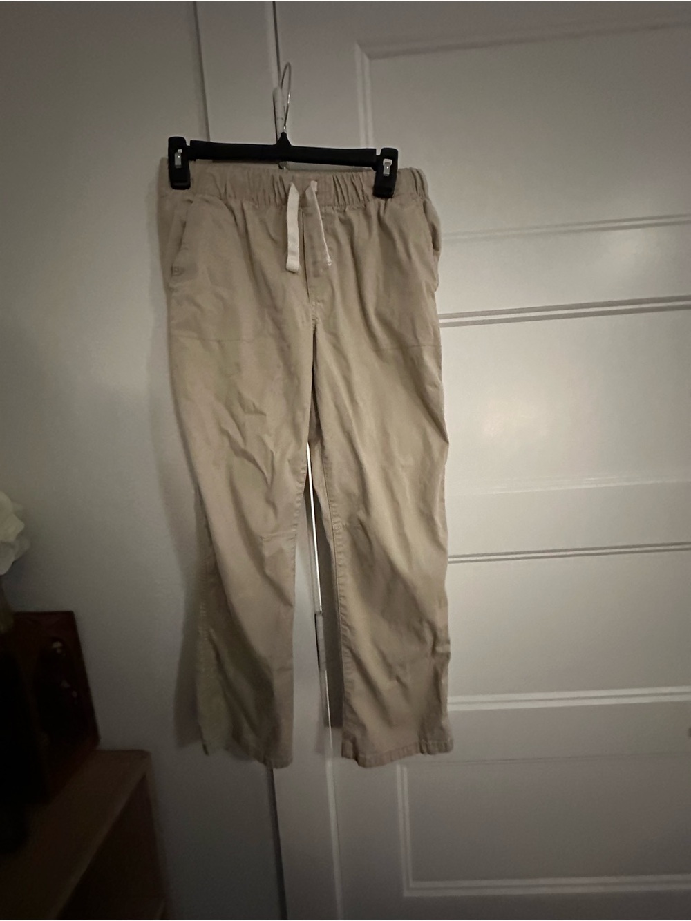 Boy’s Casual Drawstring Pants in Beige